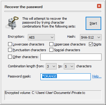 How to enable the password mask option 